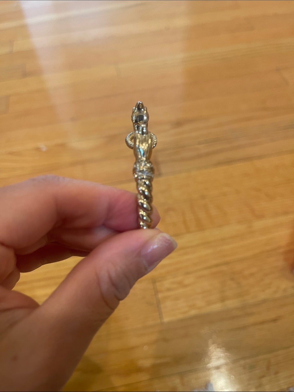 Stella & Dot Gold Twisted Animal Head Bracelet - Picture 5 of 6